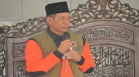 Kepala BNPB Doni Monardo menyampaikan tausiah untuk menjaga keseimbangan hubungan dengan Tuhan, manusia, dan alam pada Jumat (20/9/2019) di di Masjid Al-Amin Banturung, Palangkaraya, Kalimantan Tengah. (Dok Badan Nasional Penanggulangan Bencana/BNPB)