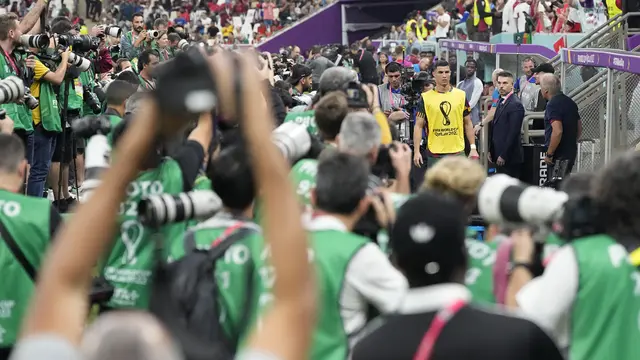 Momen Ronaldo Jadi Fokus Utama Fotografer Piala Dunia 2022