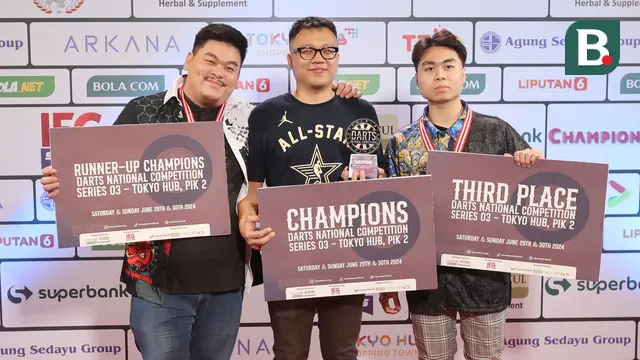 Foto: Aksi Memukau Benny Tandean, Debutan Langsung Jadi Juara Darts National Competition Series 03