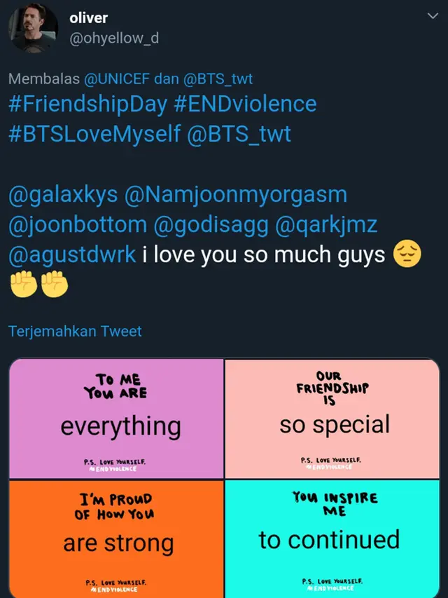 Template #FriendshipDay #EndViolence