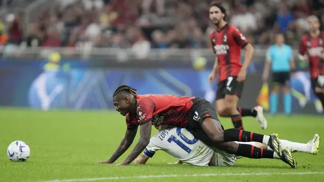 Foto: Perjuangan Pemain AC Milan saat Melumat Lazio di Liga Italia