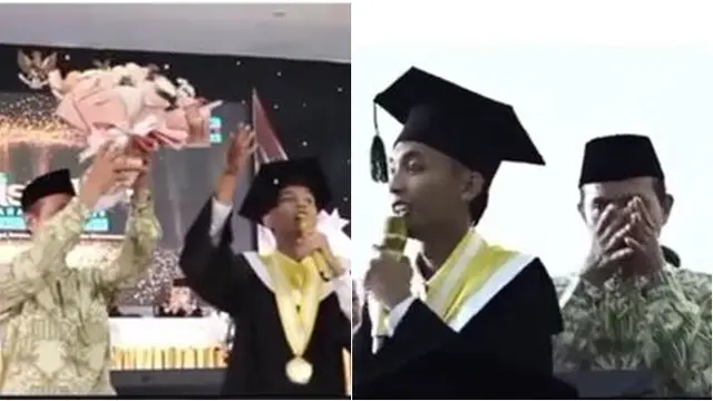Nyanyi Lagu 'Ayah' di Momen Wisuda, Mahasiswa Ini Bikin Tamu Ikut Menangis Haru