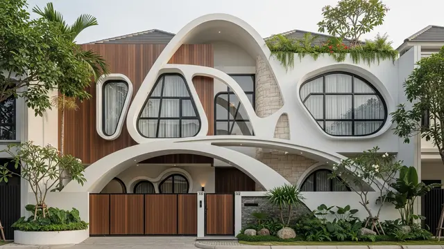 6 Model Kanopi Teras Unik Bentuk Melengkung untuk Rumah Modern, Estetik dan Elegan