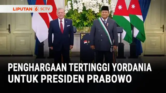 Presiden Prabowo Terima Penghargaan "The Bejewelled Grand Cordon of Al Nahda"