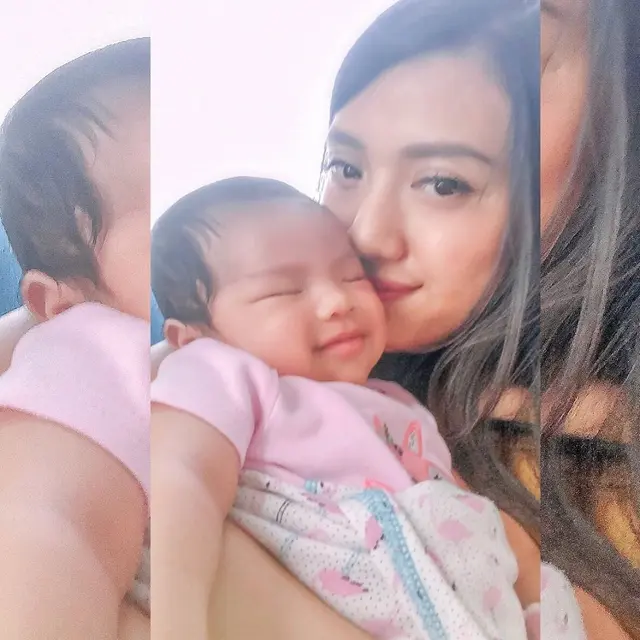 7 Potret Cantik Anissa Aziza Istri Raditnya Dika Bersama Bayinya