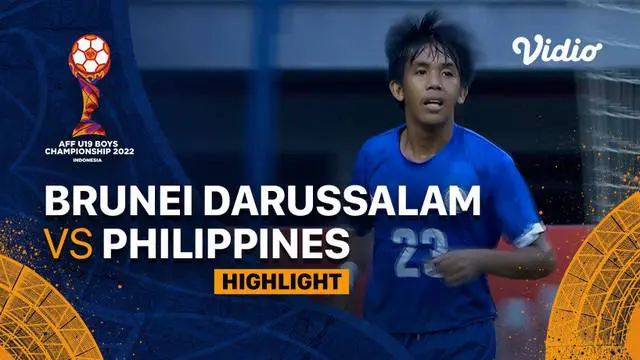 VIDEO: Highlights Piala AFF U-19 2022, Filipina Pesta Lima Gol ke Gawang Brunei Darussalam