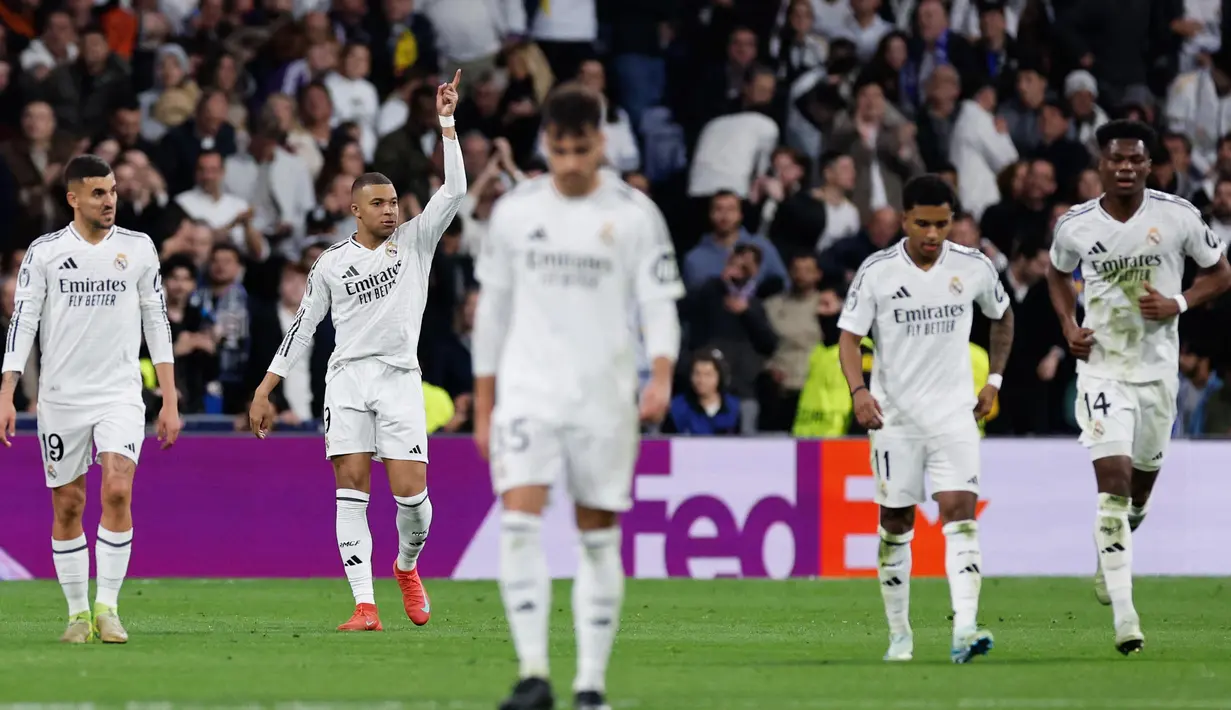 TIga Gol Kylian Mbappe Singkirkan Manchester City dari Liga Champions