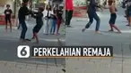 Kejadian miris terjadi antara kedua remaja yang terlibat dalam perkelahian. Tidak hanya itu saja mereka menjadi tontonan temannya sendiri.