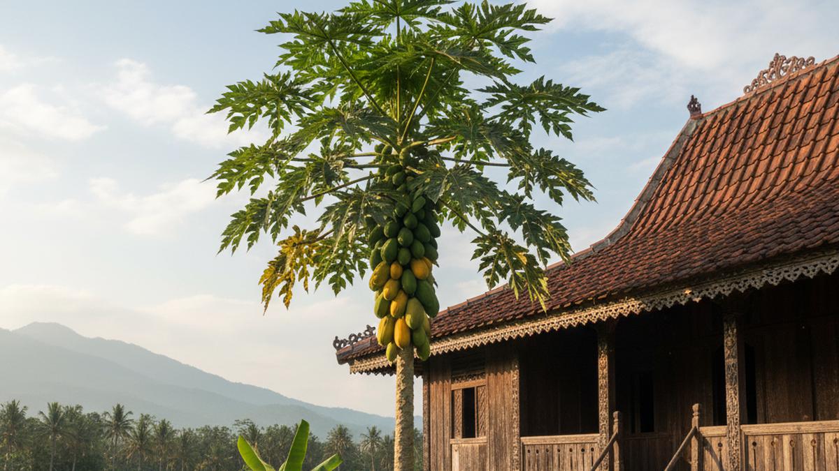 4 Cara Menanam Pepaya Supaya Tidak Merusak Pondasi Rumah, Terbukti Aman