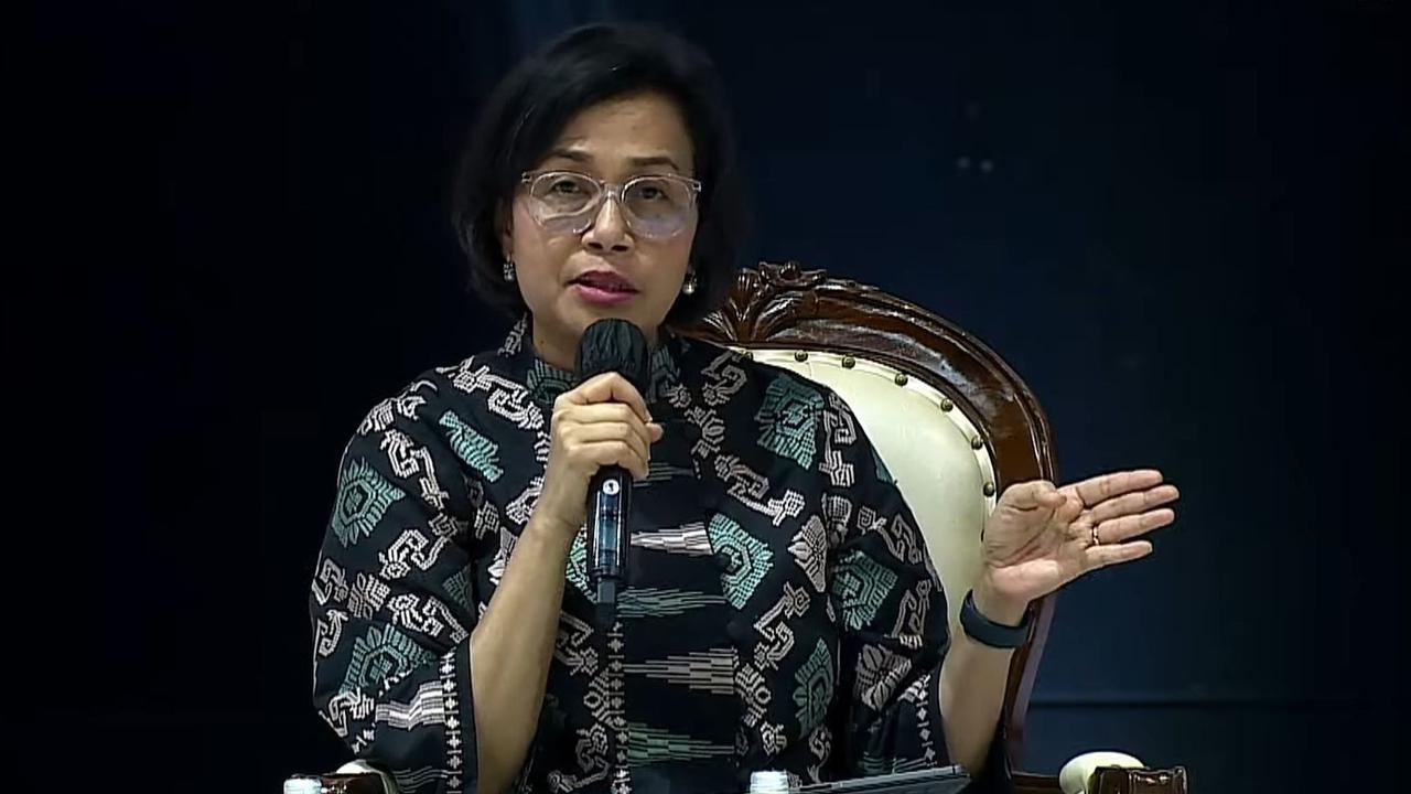 Menteri Keuangan Sri Mulyani Kunjungi David Latumahina