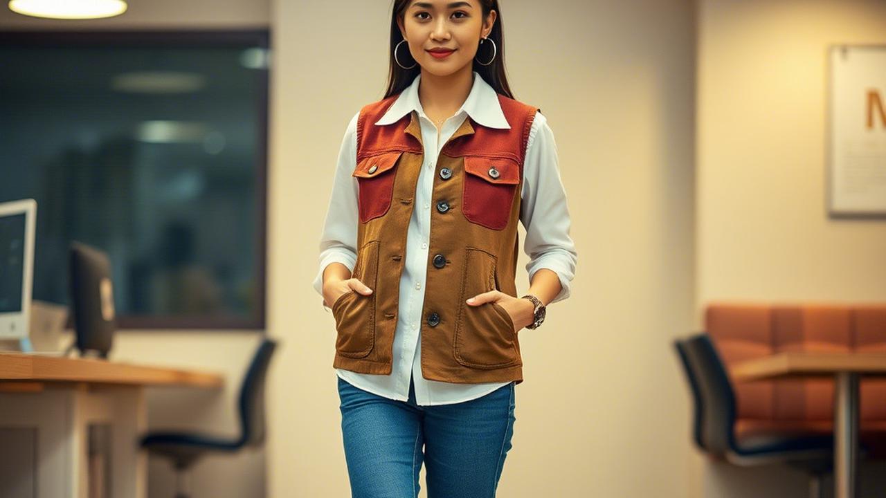 Rekomendasi 7 Model Rompi Wanita Modern yang Stylish dan Kekinian