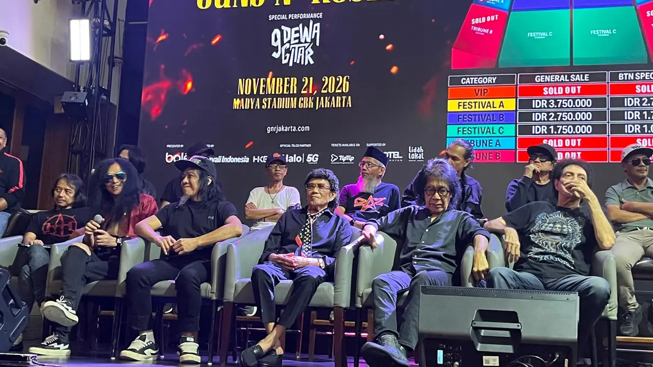 Rhoma Irama Siap Guncang Konser Guns N' Roses di Jakarta, Jadi Opening Act Bersama 9 Dewa Gitar Indonesia