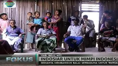 Material bangunan balai sudah usang tanpa dilengkapi jendela dan berlantai tanah.