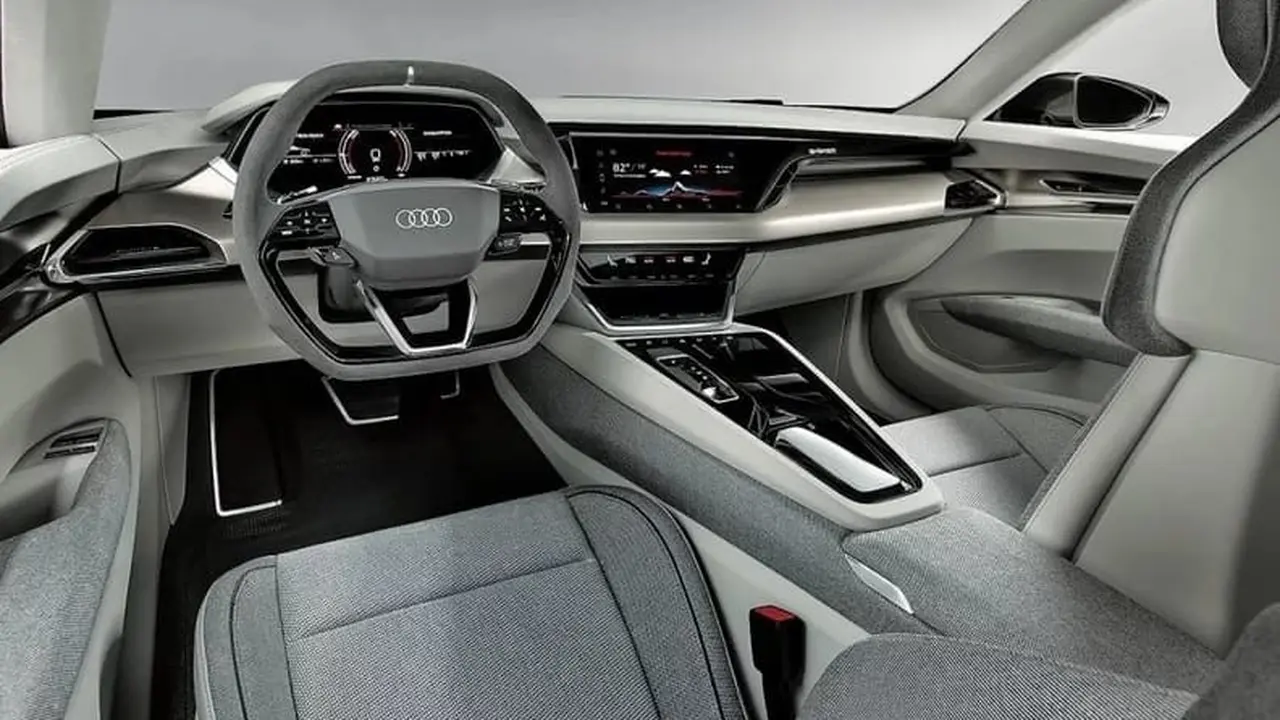 Interior Audi e-tron GT concept yang bebas bahan hewani