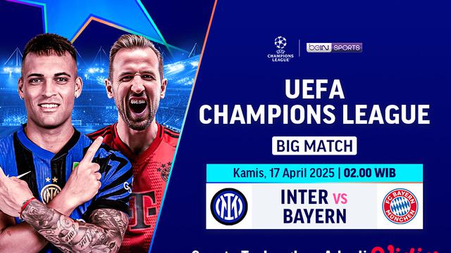 Link Streaming Big Match Liga Champions: Inter vs Bayern di Vidio