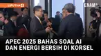 Para menteri perdagangan dan luar negeri anggota APEC berkumpul di Gyeongju, Korea Selatan untuk membahas kerja sama dalam kecerdasan buatan (AI), perdagangan digital, dan energi bersih.