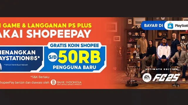 Guna memberikan kemudahan bagi para gamer di Indonesia melakukan transaksi dengan lebih praktis dan cepat, ShopeePay resmi bekerjasama dengan PlayStation Store.