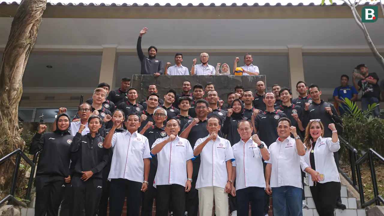 Foto: PBVSI Lepas Timnas Bola Voli Indonesia untuk Asian Games 2022 Hangzhou, Nanda dkk Diberi Target 6 Besar