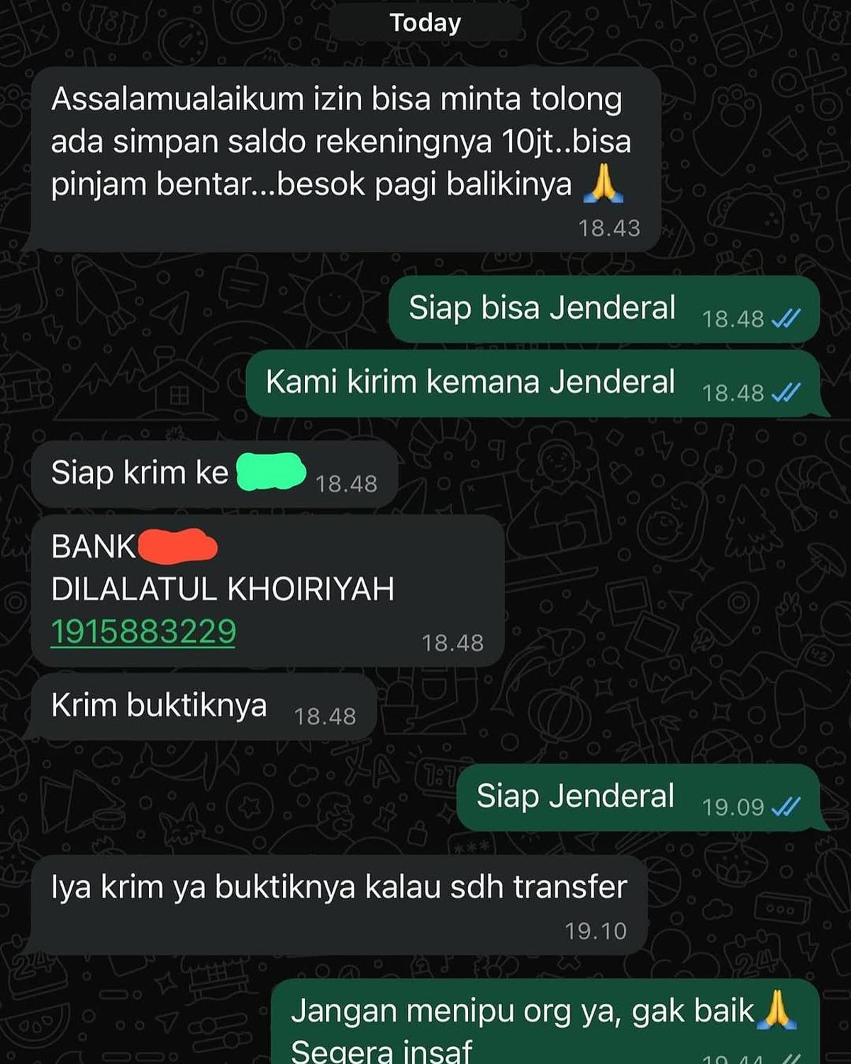 Kombes Polisi Mau Ditipu Diminta 10 Juta