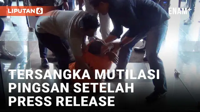 Tersangka Mutilasi Istri di Malang Pingsan Usai Dihadirkan pada Jumpa Pers