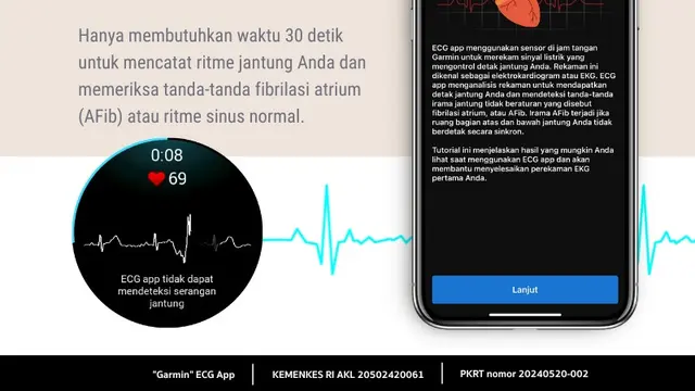 Aplikasi ECG Garmin