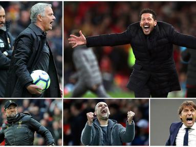 Berikut ini ragam ekpresi wajah para pelatih dari pinggir lapangan.