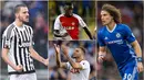 Berikut ini lima bek dengan nilai transfer paling mahal di jagat sepak bola dunia. Diantaranya, Benjamin Mendy dan Kyle Walker. (Foto-foto Kolase EPA)