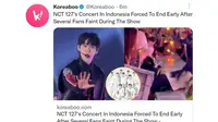 Media Korea Selatan Menyoroti tentang Konser NCT 127 di Indonesia bertajuk Neocity: Jakarta The Link yang Berakhir Rusuh.