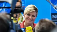 Presiden Krosia, Kolinda Grabar-Kitarovic. (AFP/Denis Charlet)