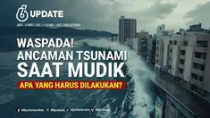 Badan Meteorologi, Klimatologi dan Geofisika (BMKG) memberikan peringatan potensi tsunami di wilayah pesisir Indonesia, salah satunya di Jalan Underpass Lintas Selatan Kulonprogo, Yogyakarta.