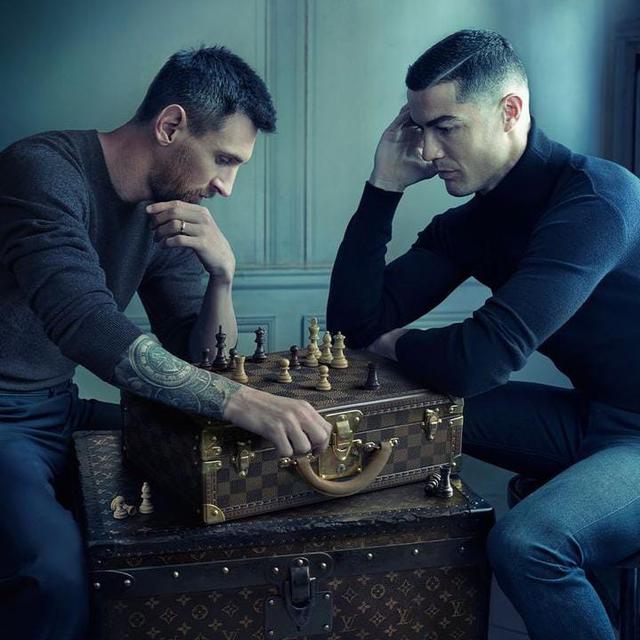 Foto: Cristiano Ronaldo dan Lionel Messi.