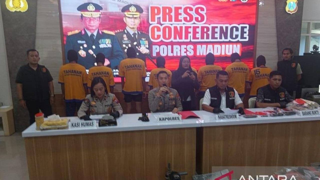 Polres Madiun Ungkap 11 Kasus Kriminal dalam Operasi Sikat Semeru 2025, Pelaku Curat Minimarket Ditangkap Cepat