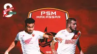 PSM Makasar - Wiljan Pluim dan Yakob Sayuri (Bola.com/Erisa Febri)