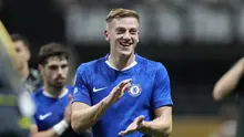 Pemain Chelsea Liam Delap merayakan kemenangan&nbsp;atas&nbsp;Los Angeles FC di laga&nbsp;Grup D Piala Dunia Antarklub 2025, Selasa, 17 Juni 2025. (AP Photo/Brynn Anderson)