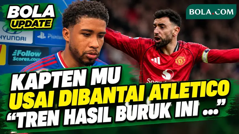 Kata-Kata Kapten MU Usai Dibantai Atletico Madrid 2-0 di Liga Champion: Tren Hasil Buruk ini ...