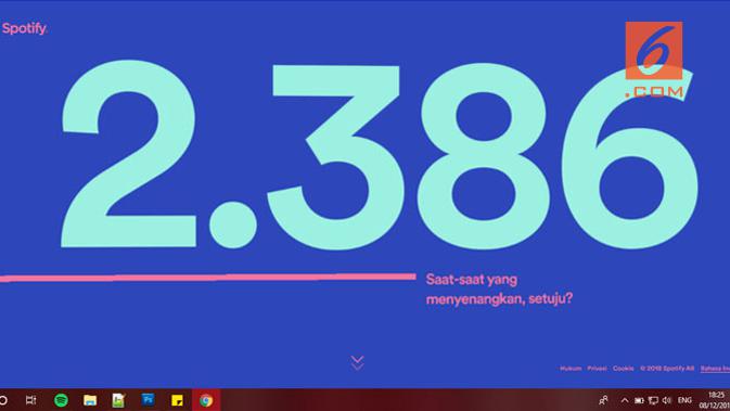 Begini Cara Lihat Daftar Lagu Favorit Kamu Via Spotify Wrapped 2018 Tekno Liputan6 Com