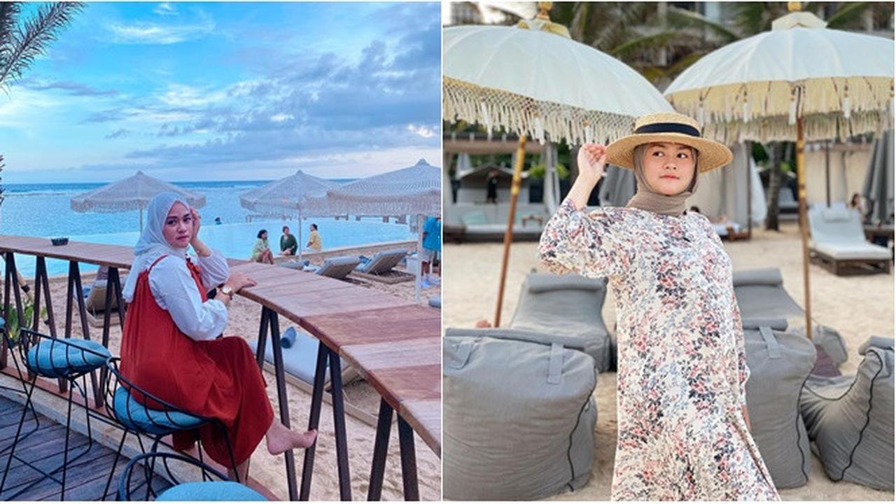 6 Potret Liburan Yunita Lestari Mantan Istri Daus Mini di Bali, Bikin Pangling