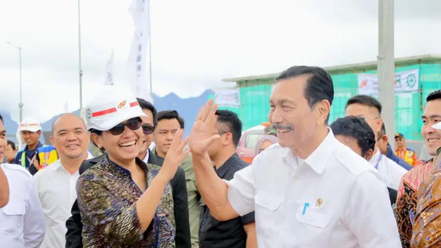 Menko Marves Luhut B. Pandjaitan melaksanakan kunjungan pembangunan Tahap 2 di Taman Sains dan Teknologi Herbal dan Hortikultura (TSTH), Humbang Hasundutan, Sumatra Utara (Sumut). (Foto: Istimewa)