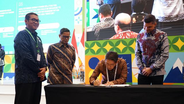 PT Pertamina Geothermal Energy Tbk atau PGE (PGEO) rampungkan kesepakatan dengan PT Schlumberger Geophysics Nusantara dengan penandatanganan MoU kerja sama. (Foto: PGE)