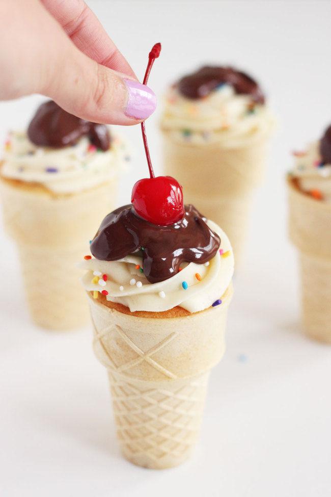 Resep Ice Cream Cone Cupcake Unyu Banget Lifestyle 
