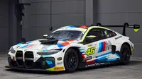 Mobil BMW M4 GT3 yang dikendarai Valentino Rossi.