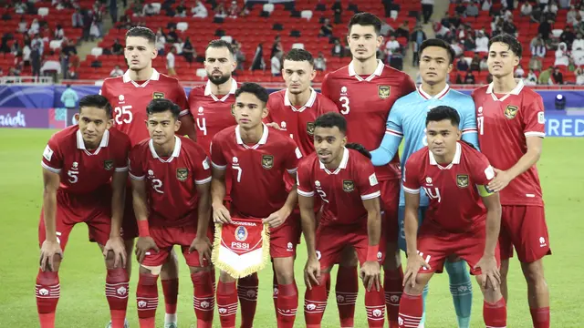 Pemain timnas Indonesia saat melawan Irak di Piala Asia 2023