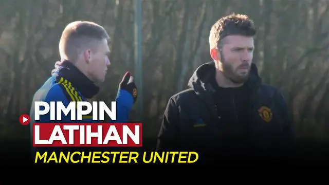 VIDEO: Michael Carrick Pimpin Latihan Manchester United Jelang Lawan Villareal di Liga Champions