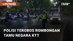 Beredar sebuah video viral terkait menerobosnya sebuah mobil polisi di iring-iringan KTT. Kejadian tersebut bermula saat rombongan tamu KTT melintas