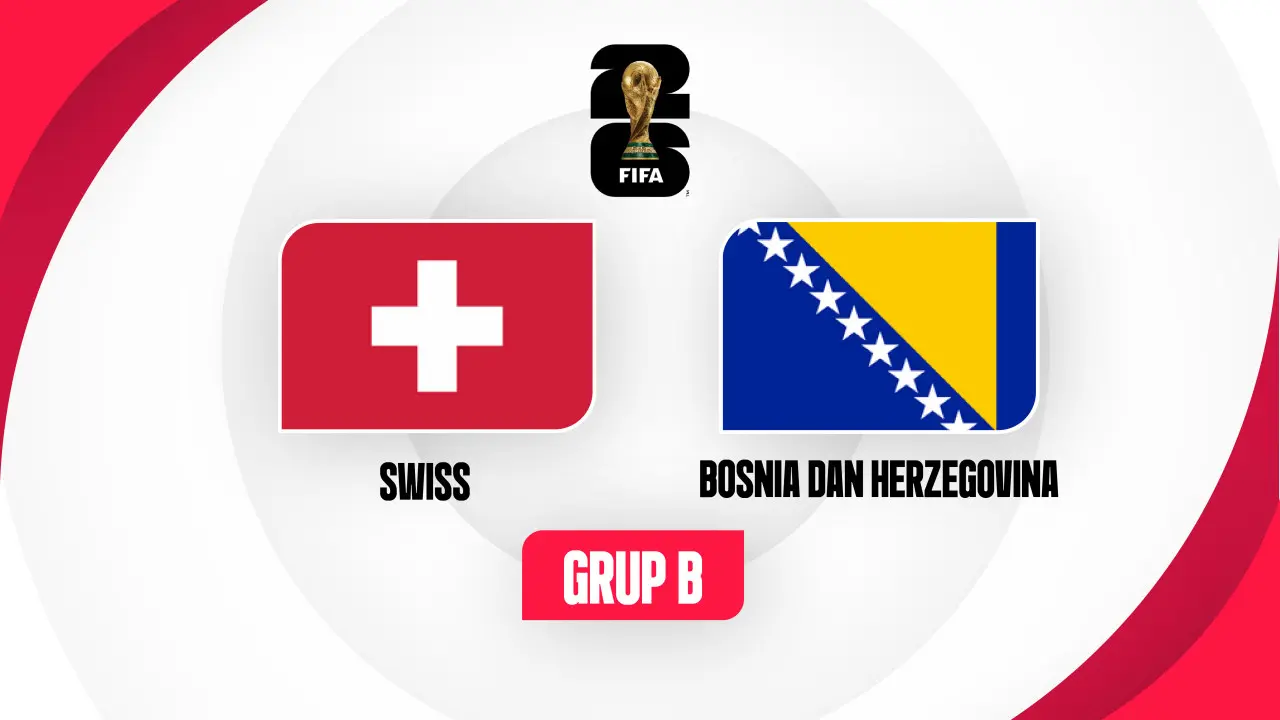 Ilustrasi Swiss Vs Bosnia dan Herzegovina