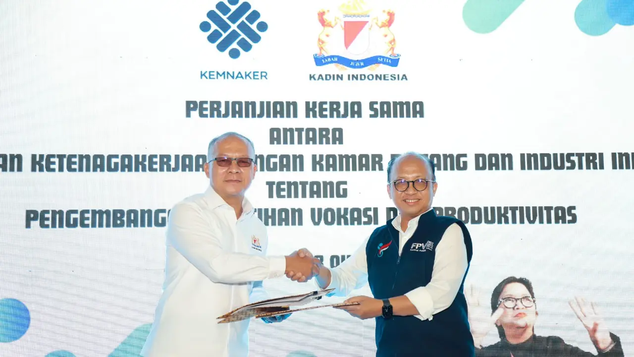Kemnaker dan Kadin Kerja Sama Perkuat Sistem Informasi Pasar Kerja dan Pelatihan Vokasi