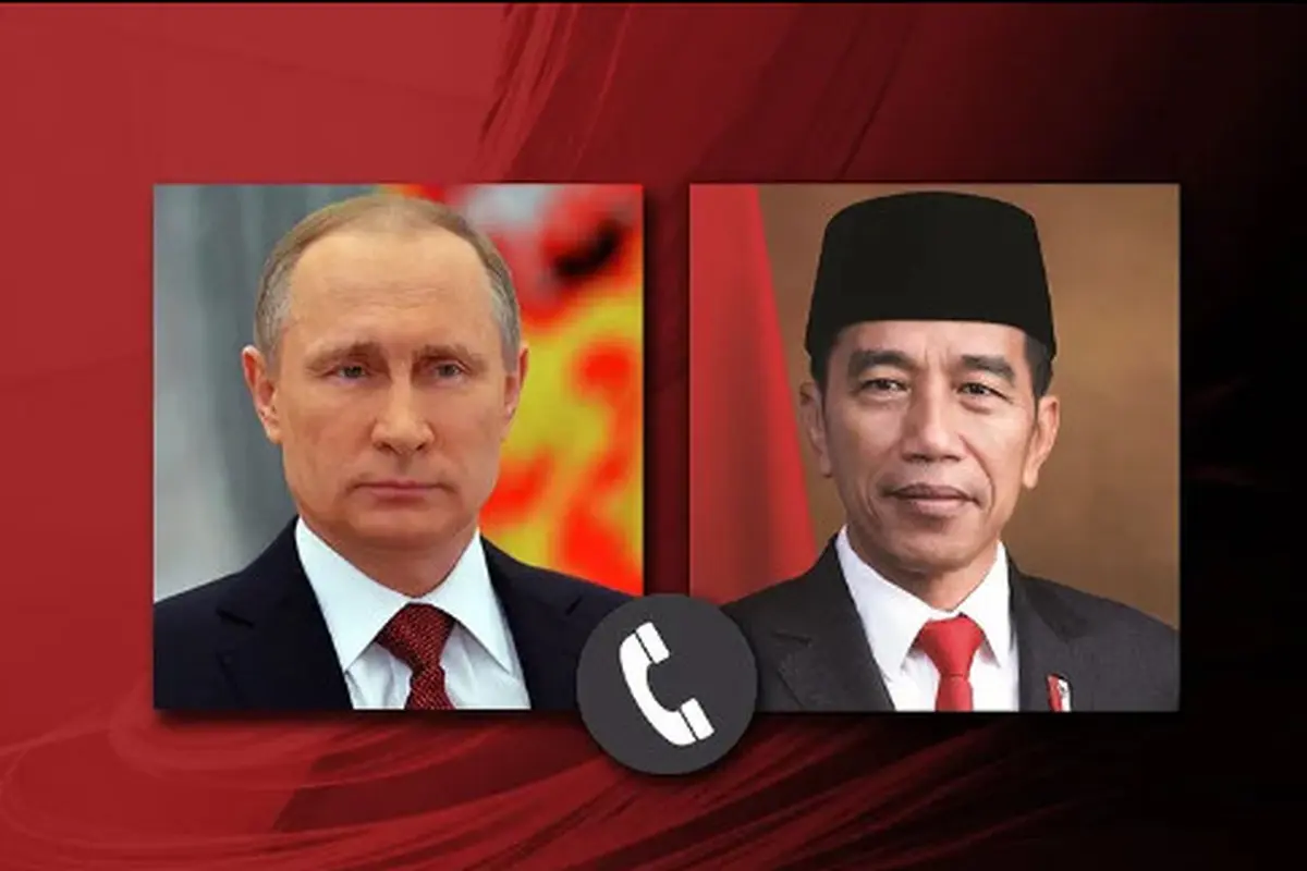 Presiden Rusia Vladimir Putin menelepon Presiden Indonesia Jokowi untuk mengucapkan selamat HUT ke-77 RI. (Instagram rusemb_indonesia)