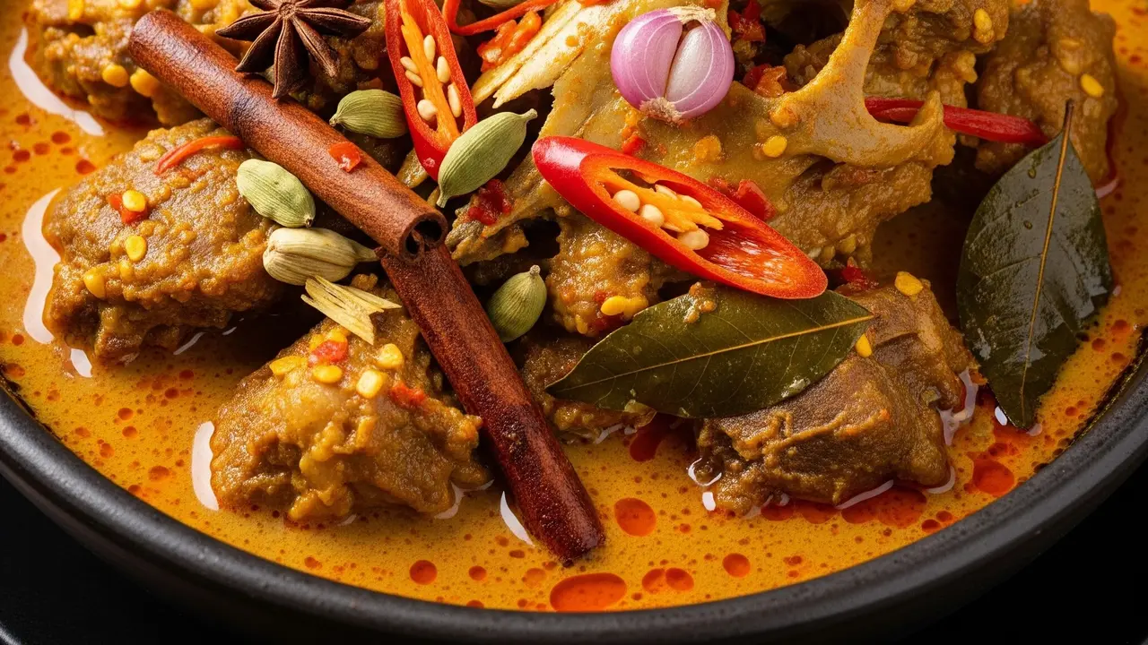 Gulai Kepala Kambing yang Gurih dan Tidak Bau Prengus dengan Bumbu Rempah Lengkap (Gemini AI)