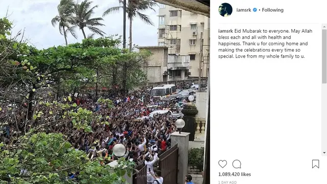 Shah Rukh Khan (foto: Instagram)