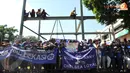 Kedatangan Skuat Chelse disambut meriah oleh para fans The Blues yang memenuhi areal Bandara Halim Perdana Kusuma  Jakarta. (Liputan6.com/Helmi Fithriansyah)